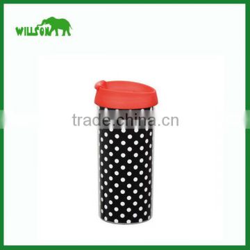 Double wall travel beverage tumbler