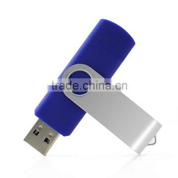 2017 style Logo printed swivel OTG usb flash drive 128gb 64gb 32gb 8gb