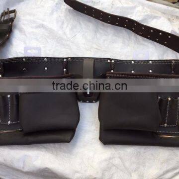 Split Oil Tanned Leather Tool Belt