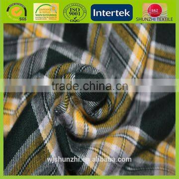 new High quality check yarn dyed cotton fabric for winter clothes