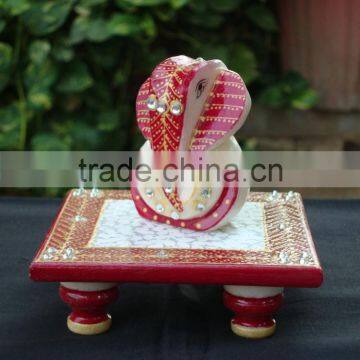 marble Handicrafts home decor gift arts and crafts Choki Ganpati Chowki Ganesha