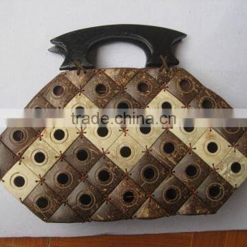 coconut shell handbag, newly trend fashion handbag, environmentally friendly handbag