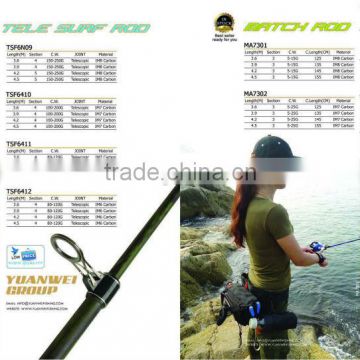 80% Carbon tele surf fishing rod