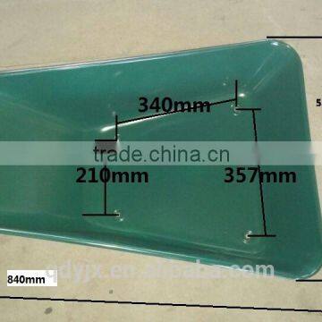 Garden Wheelbarrow WB3800 With Zinc Steel Trolley and Metal Rim photo-3