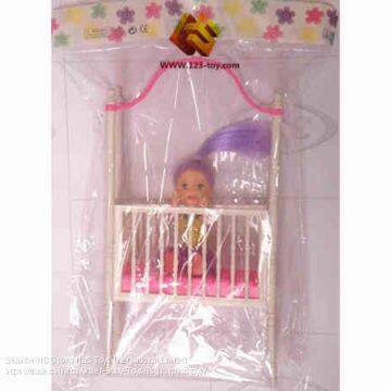 HS Group HaS Toys Barbie Doll Bike Bed Sleeping Kitchen for Girls photo-4