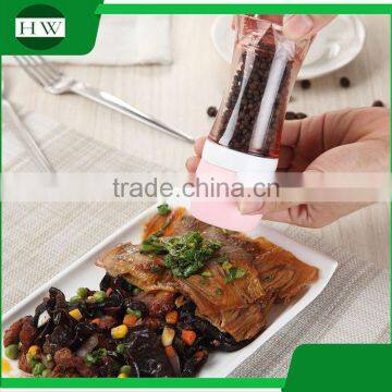 Multipurpose Plastic Manual Spice Bottle Jar Pepper Grinder Grater Mill photo-3