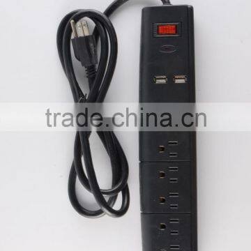 H30147 ETL/CETL Surge Protector 6 Outlet Power Strip With 2 USB Charging Ports Heavy Duty 15 AMP photo-3