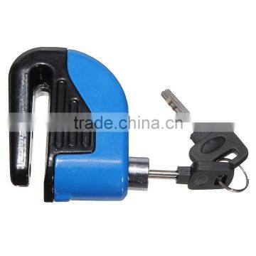Blue 6mm Security Motorcycle Motorbike Sturdy Wheel Disc Brake Lock Safety Alarm / Key photo-2