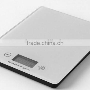 Digital lcd kitchen scales glass food weighing apparatus