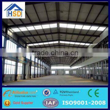 prefab large-span industrial factory building steel roof structure