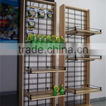 Multi-tier Floor Standing Spinning Wood Flooring Display Rack For Food