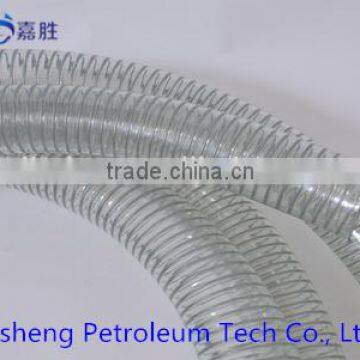 High Quality Clear Spiral Steel Wire Reinforced PVC Fuel Hose photo-2