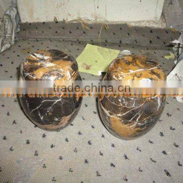 NATURAL BLACK AND GOLD MARBLE URNS photo-5