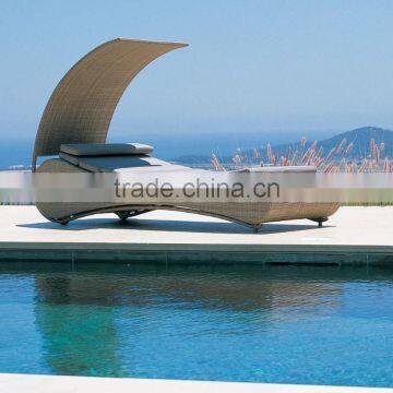 Outdoor Rattan Elegant Stylish Furniture Beach Chaise Lounger photo-2