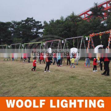 Outdoor Waterproof Wedding Theme Park Plastic LED Illuminated Swing photo-4
