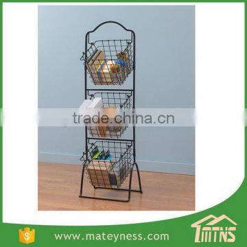 Storage Metal Kitchen 3 Tier Fruit Basket Stand photo-4