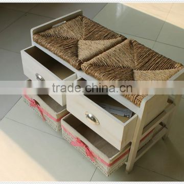 2015 Fashion Design High Quality Handmade Unfinished Wooden Cabinet With Cushion photo-5