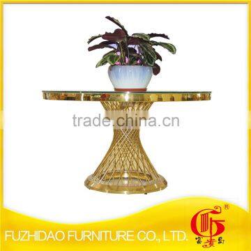 Stainless Steel Frame With Tempered Glass Top Banquet Table photo-3