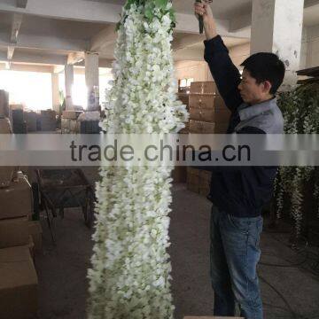 SJ012821 Hot Sale Silk Flower Branches Wisteria Sale With Factory Price photo-2