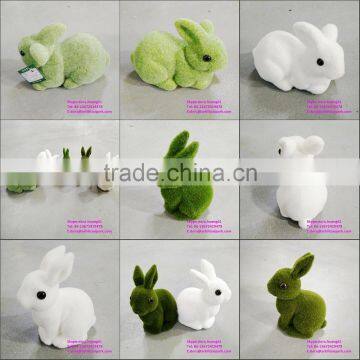 H080619 decorative fake rabbit white rabbit decorative easter rabbits