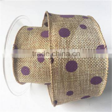 Cheap Wholesale 100 Linen Fabric for Gift Ribbon photo-6