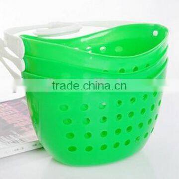 Wholesale Stock Colorful 360 Degree Rotatable Plastic Bathroom Kitchen Hanging Storage Baskets photo-6