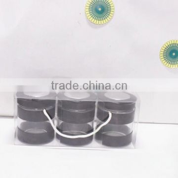 new designed 3pcs glass jars with pvc box