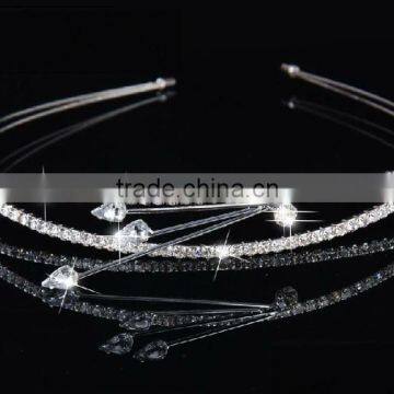 Bridal Hair Accessories headband with double ultra thin wire