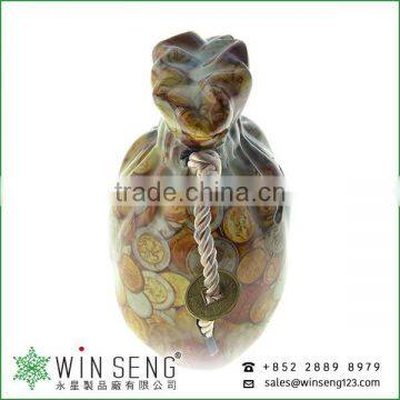 Pretty Bag Shape With Coin Pattern Ceramic Piggy Bank photo-4