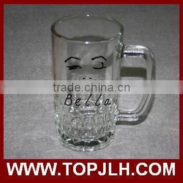 High Quality Custom Logo Printed Glass Beer Mug for Sublimation photo-2