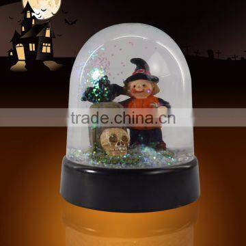 Custom Plastic Halloween Tombstone Skull Snow Globe photo-2