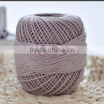 6S/2 Crochet Cotton Yarn Knitting Colorful Lace Yarn photo-4