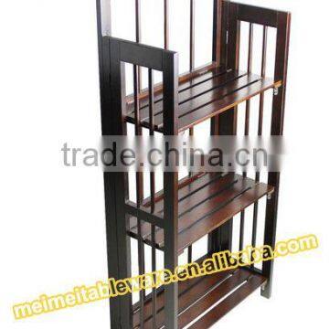 Antique wood bookcase stand