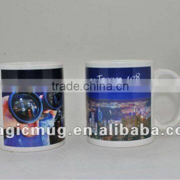 hot sale 11oz magic mug color changing for promotional gift