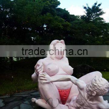 High Quality Outdoor Decoration Resin Craft Life Size Erotic Statues photo-4