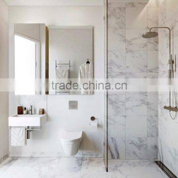 Oriental glossy surface natural stone high supply ability jade white marble tile