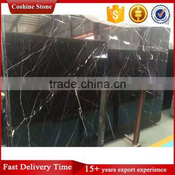Black With White Vein Nero Marquina Marble Slab Price photo-2