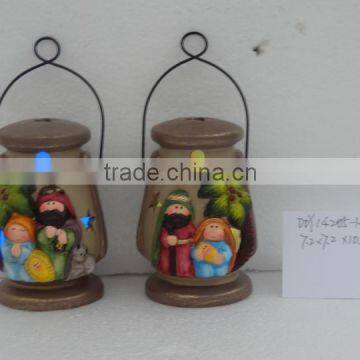 Ceramic Nativity Set With Lantern photo-4