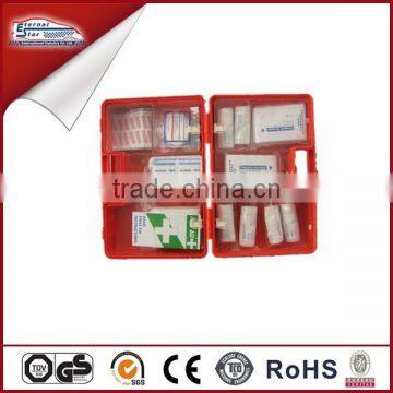 Wall mounted first aid kit with plastic box