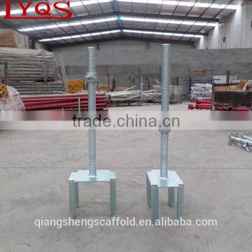 Scaffolding parts adjustable forkhead jack support