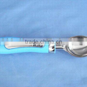 Hot Sale Ice Cream Spoon with blue handle