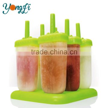 Amazon Wholesale Set of 6 Popsicle Molds Ice Pop Maker