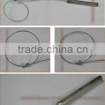 Construction formwork support pin with wire