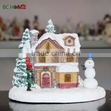 2015 personalized christmas teble decotation resin christmas village