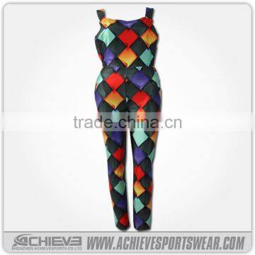 Cheaper Sublimation Printed Women Summer Jumpsuits/Overalls