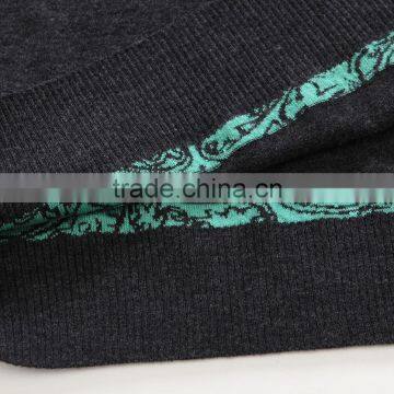 Raidy Boer Men's Wool Sweater Wiht V Neck Fashion Print Knitwear photo-4