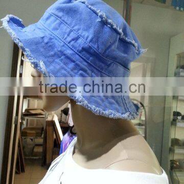 Bucket Hat / Cotton Polyester Denim Fabric Bucket Hat photo-2