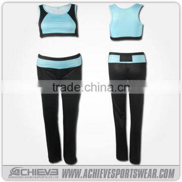 Sublimation Custom Yoga Women Tops,women Panties and Bra,women Gym Apparel