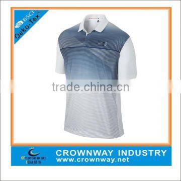 100% Polyester Golf Polo Shirt for Men in Two Color photo-4