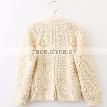 Good Quality V-neck Girl's Cardigan Sweater Design for Children Autumn Wear photo-5